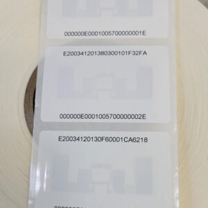 UHF RFID Tamper Windshield Labels Printed with TID on top