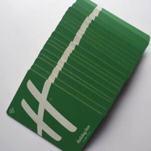 Customized print logo Basswood RFID NFC hotel wood card