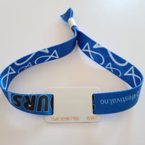 Woven Cloth NFC Wristbands NTAG213 Support NDEF Pre-encoding - Image 2